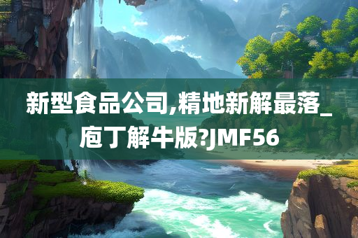 新型食品公司,精地新解最落_庖丁解牛版?JMF56