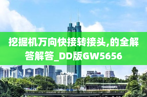 挖掘机万向快接转接头,的全解答解答_DD版GW5656