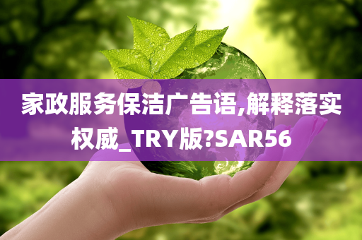 家政服务保洁广告语,解释落实权威_TRY版?SAR56