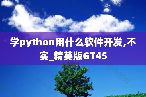 学python用什么软件开发,不实_精英版GT45