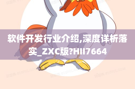 软件开发行业介绍,深度详析落实_ZXC版?HII7664