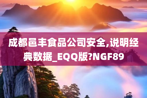 成都邑丰食品公司安全,说明经典数据_EQQ版?NGF89