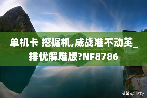 单机卡 挖掘机,威战准不动英_排忧解难版?NF8786