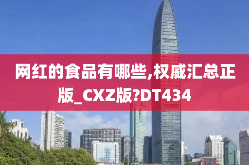 网红的食品有哪些,权威汇总正版_CXZ版?DT434