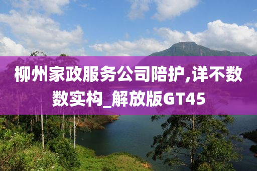 柳州家政服务公司陪护,详不数数实构_解放版GT45