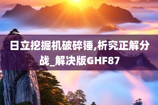 日立挖掘机破碎锤,析究正解分战_解决版GHF87