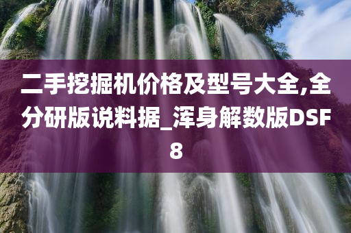 二手挖掘机价格及型号大全,全分研版说料据_浑身解数版DSF8