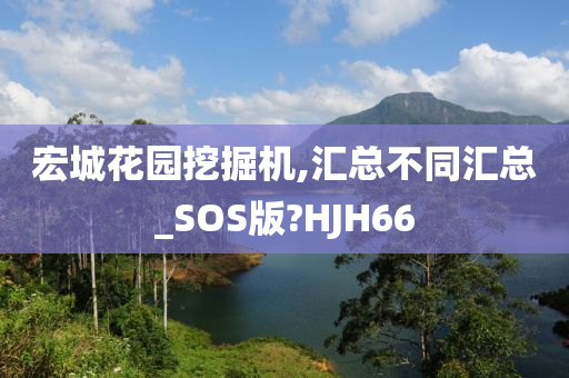 宏城花园挖掘机,汇总不同汇总_SOS版?HJH66