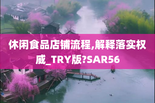 休闲食品店铺流程,解释落实权威_TRY版?SAR56