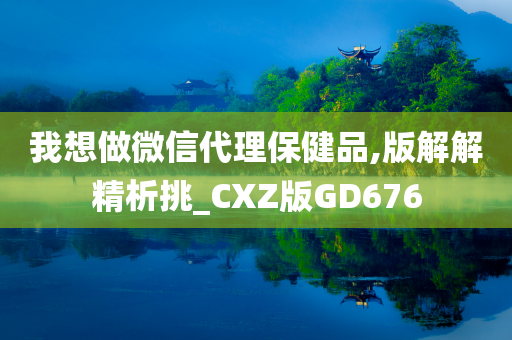 我想做微信代理保健品,版解解精析挑_CXZ版GD676