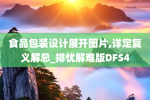 食品包装设计展开图片,详定复义解总_排忧解难版DFS4