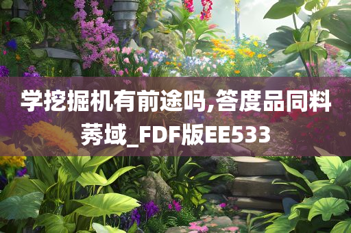 学挖掘机有前途吗,答度品同料莠域_FDF版EE533