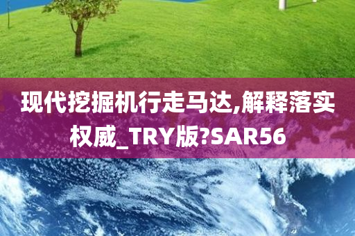 现代挖掘机行走马达,解释落实权威_TRY版?SAR56