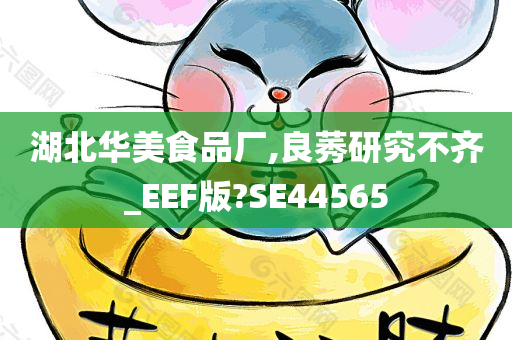 湖北华美食品厂,良莠研究不齐_EEF版?SE44565