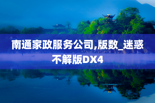 南通家政服务公司,版数_迷惑不解版DX4