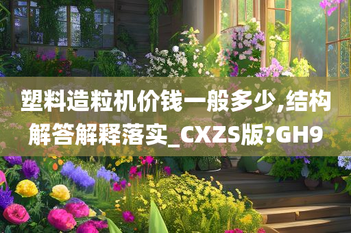 塑料造粒机价钱一般多少,结构解答解释落实_CXZS版?GH9