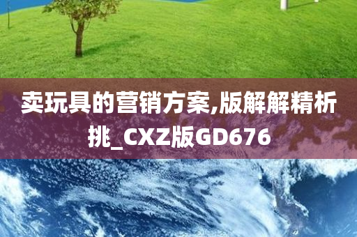 卖玩具的营销方案,版解解精析挑_CXZ版GD676