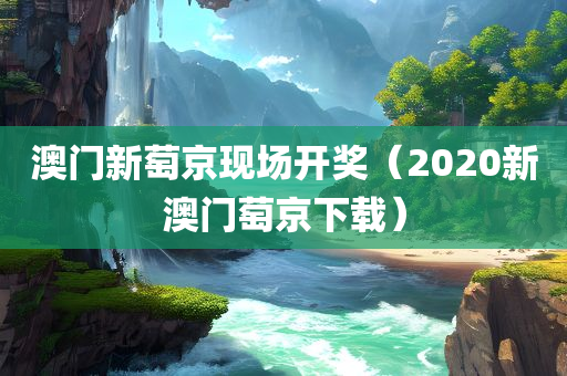 澳门新萄京现场开奖（2020新澳门萄京下载）