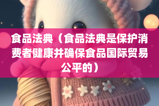 食品法典（食品法典是保护消费者健康并确保食品国际贸易公平的）