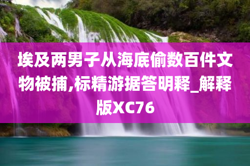 埃及两男子从海底偷数百件文物被捕,标精游据答明释_解释版XC76