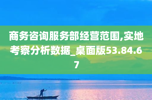 商务咨询服务部经营范围,实地考察分析数据_桌面版53.84.67