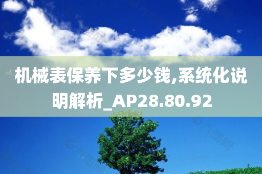 机械表保养下多少钱,系统化说明解析_AP28.80.92