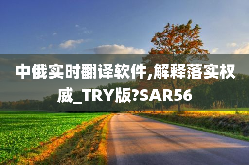 中俄实时翻译软件,解释落实权威_TRY版?SAR56