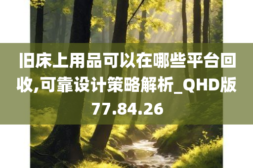 旧床上用品可以在哪些平台回收,可靠设计策略解析_QHD版77.84.26