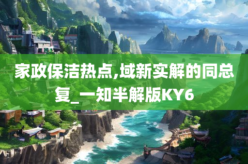 家政保洁热点,域新实解的同总复_一知半解版KY6