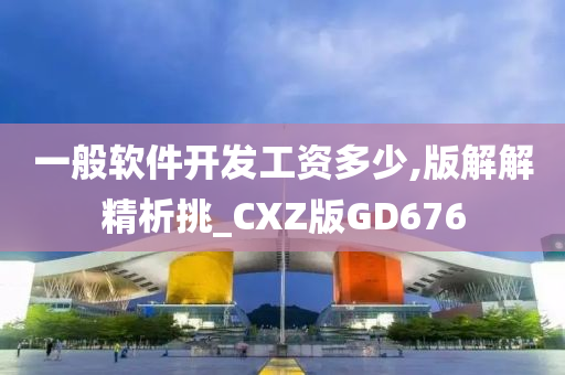 一般软件开发工资多少,版解解精析挑_CXZ版GD676