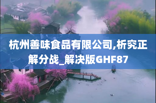 杭州善味食品有限公司,析究正解分战_解决版GHF87