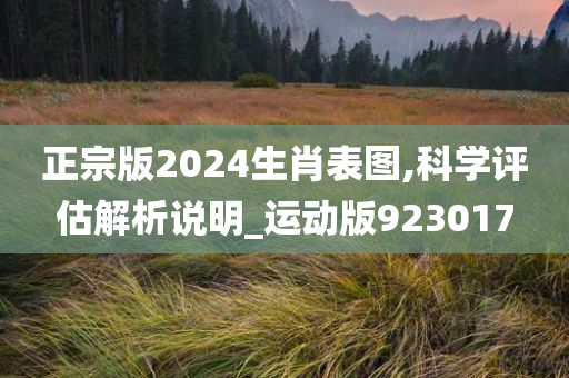 正宗版2024生肖表图,科学评估解析说明_运动版923017