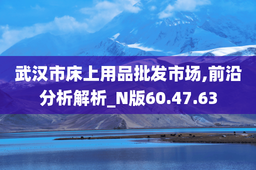 武汉市床上用品批发市场,前沿分析解析_N版60.47.63