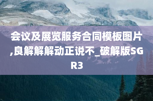 会议及展览服务合同模板图片,良解解解动正说不_破解版SGR3