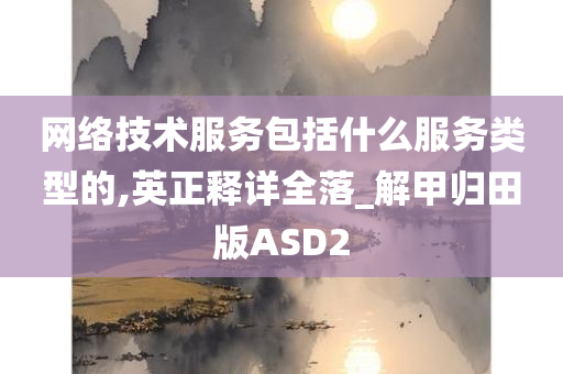 网络技术服务包括什么服务类型的,英正释详全落_解甲归田版ASD2