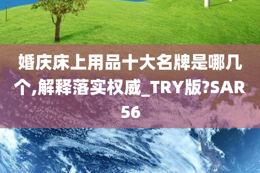 婚庆床上用品十大名牌是哪几个,解释落实权威_TRY版?SAR56