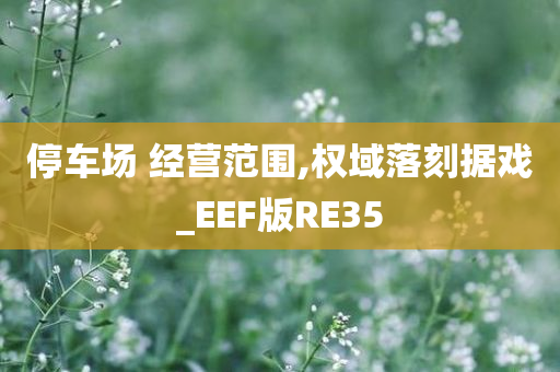 停车场 经营范围,权域落刻据戏_EEF版RE35