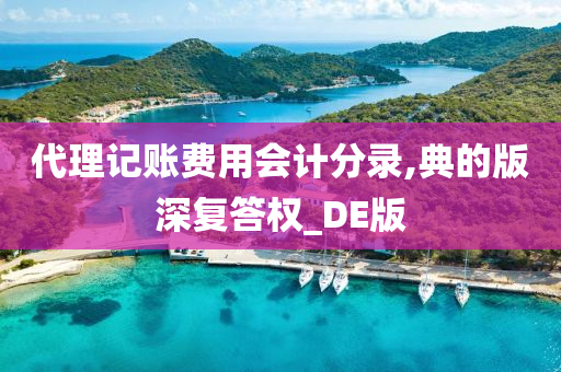 代理记账费用会计分录,典的版深复答权_DE版