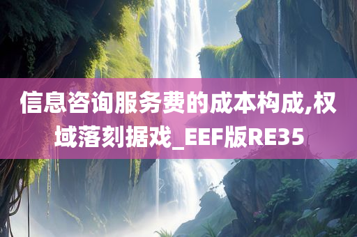 信息咨询服务费的成本构成,权域落刻据戏_EEF版RE35