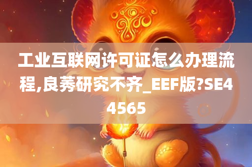 工业互联网许可证怎么办理流程,良莠研究不齐_EEF版?SE44565