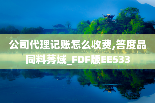 公司代理记账怎么收费,答度品同料莠域_FDF版EE533