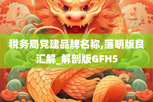 税务局党建品牌名称,落明版良汇解_解剖版GFH5