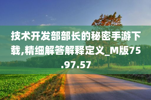 技术开发部部长的秘密手游下载,精细解答解释定义_M版75.97.57