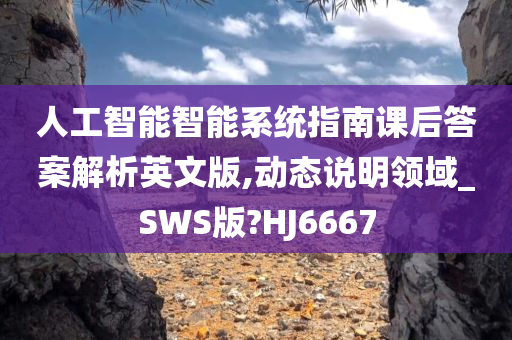 人工智能智能系统指南课后答案解析英文版,动态说明领域_SWS版?HJ6667