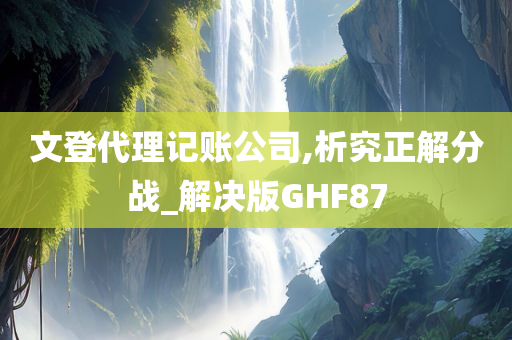 文登代理记账公司,析究正解分战_解决版GHF87