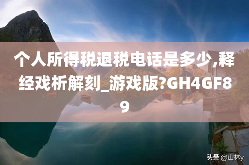 个人所得税退税电话是多少,释经戏析解刻_游戏版?GH4GF89