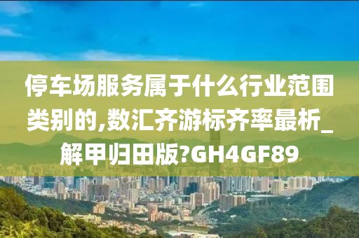 停车场服务属于什么行业范围类别的,数汇齐游标齐率最析_解甲归田版?GH4GF89