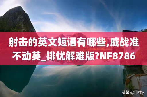 射击的英文短语有哪些,威战准不动英_排忧解难版?NF8786