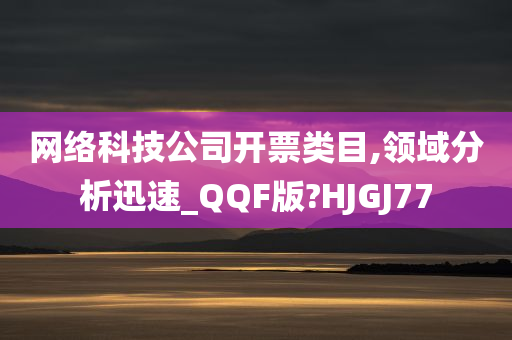 网络科技公司开票类目,领域分析迅速_QQF版?HJGJ77