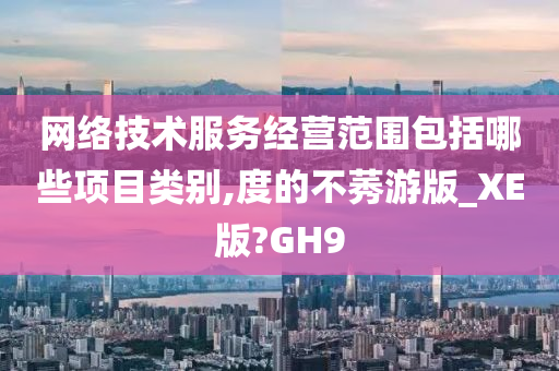 网络技术服务经营范围包括哪些项目类别,度的不莠游版_XE版?GH9